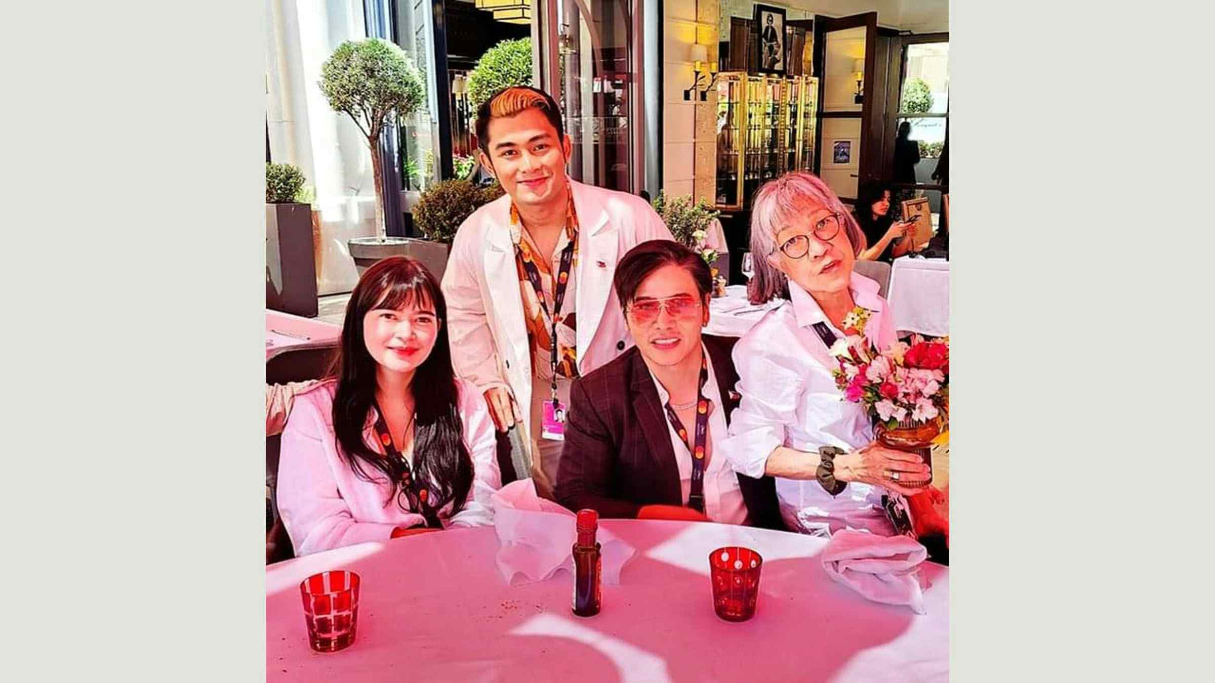 Controversial director Vince Tanada arrives in Cannes; hobnobs with Bela Padilla, Evelyn Vargas-Knaebel, world film artists