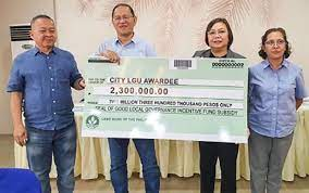 Marikina claims P2.3M pot for SGLG award