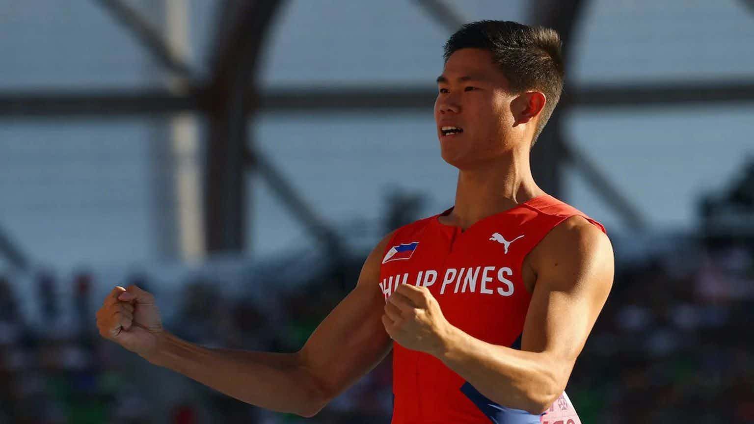EJ Obiena jumps Asian record anew in World Athletics Championships