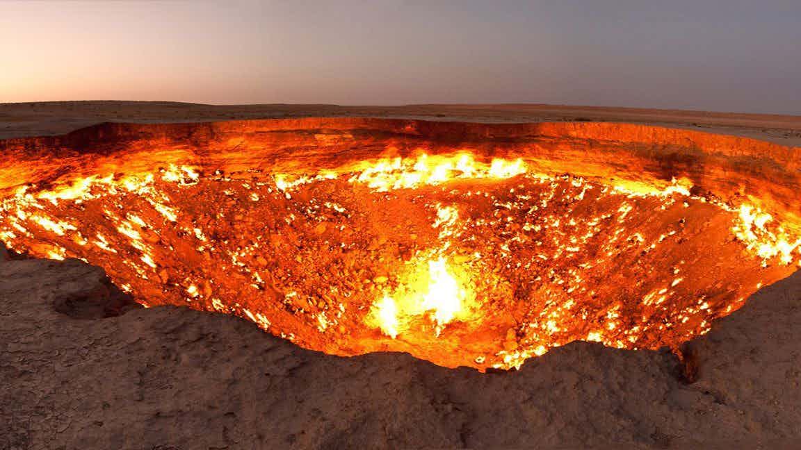 Giant burning gas crater in Turkmenistan to be closed forever photo Smithsonian Magazine