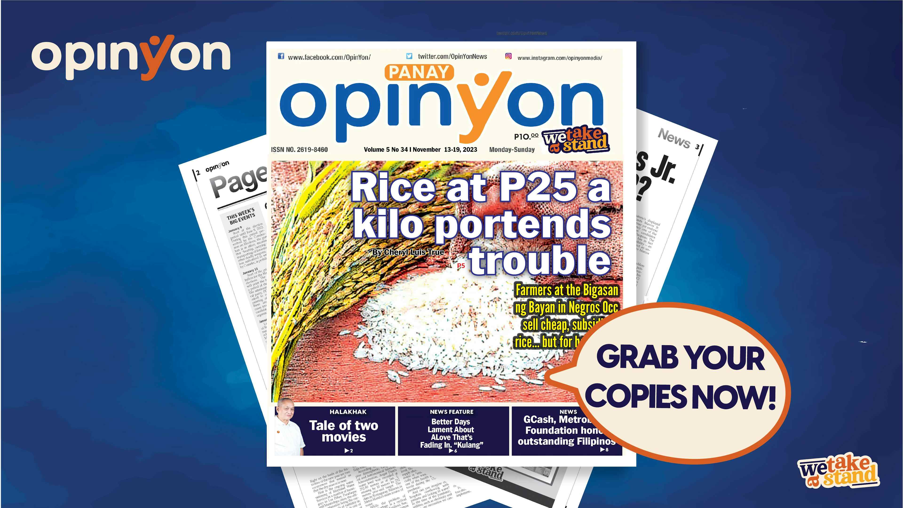  Rice at P25 a kilo portends trouble 