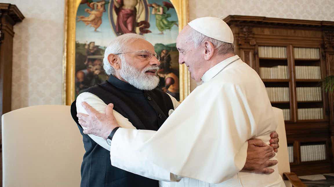 G20 Summit India’s Modi meets Pope Francis for the first time @narendamodi
